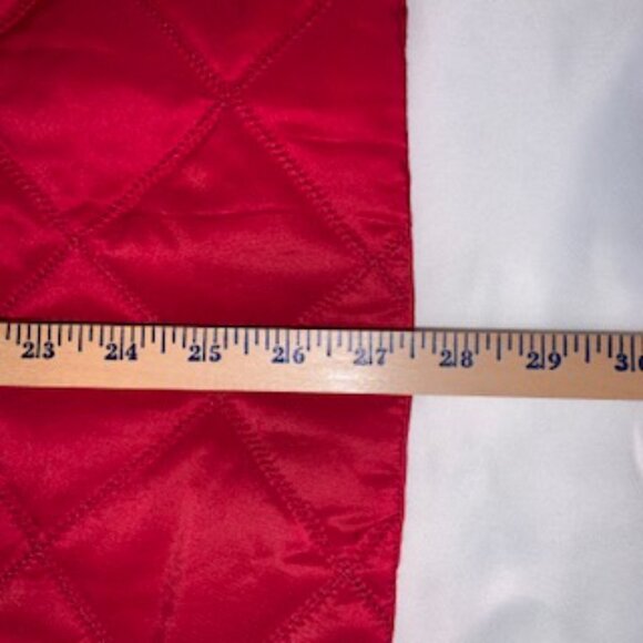 Jane Ashley Red Puffer Vest Size 3XL Sleeveless Zip Up Pockets Warm Oversize Y2k - Picture 10 of 11